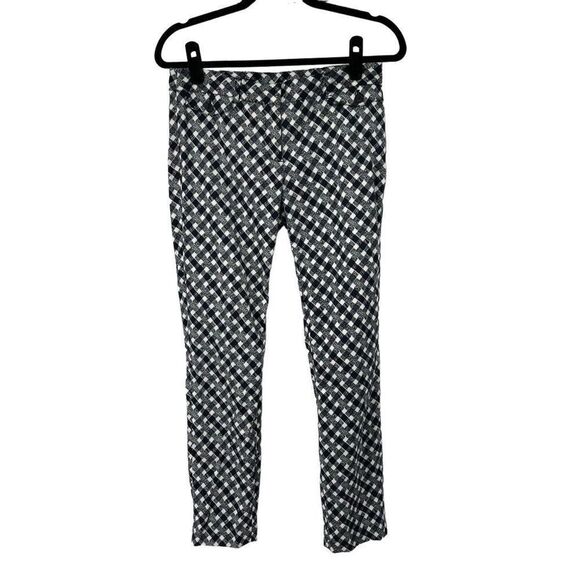 Brooks Brothers Pants - Brooks Brothers Blue & White Pattern Natalie Fit Career Casual Pants Womens 4